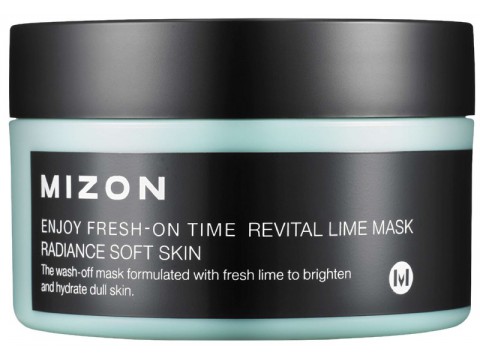 Mizon tepama veido kaukė Enjoy Fresh-On Time Revital Lime Mask skaistinanti ir drėkinanti odą, su žaliosiomis citrinomis 100ml Mizon tepama veido kaukė Enjoy Fresh-On Time Revital Lime Mask skaistinanti ir drėkinanti odą, su žaliosiomis citrinomis 100ml